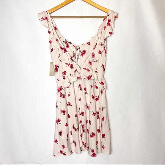 NWT Flynn Skye Mimi Pink Floral Mini Dress Sz. XS - Picture 4 of 6
